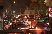 بارش باران ترافیک معابر تهران را سنگین کرد