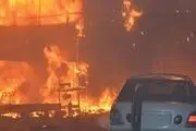 بندر عبدالله کویت در آتش‌

