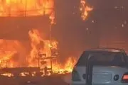 بندر عبدالله کویت در آتش‌

