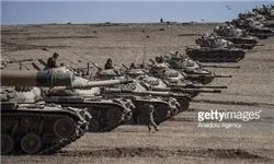 استقرار ۲۰ تانک ترکیه در مرز با سوریه