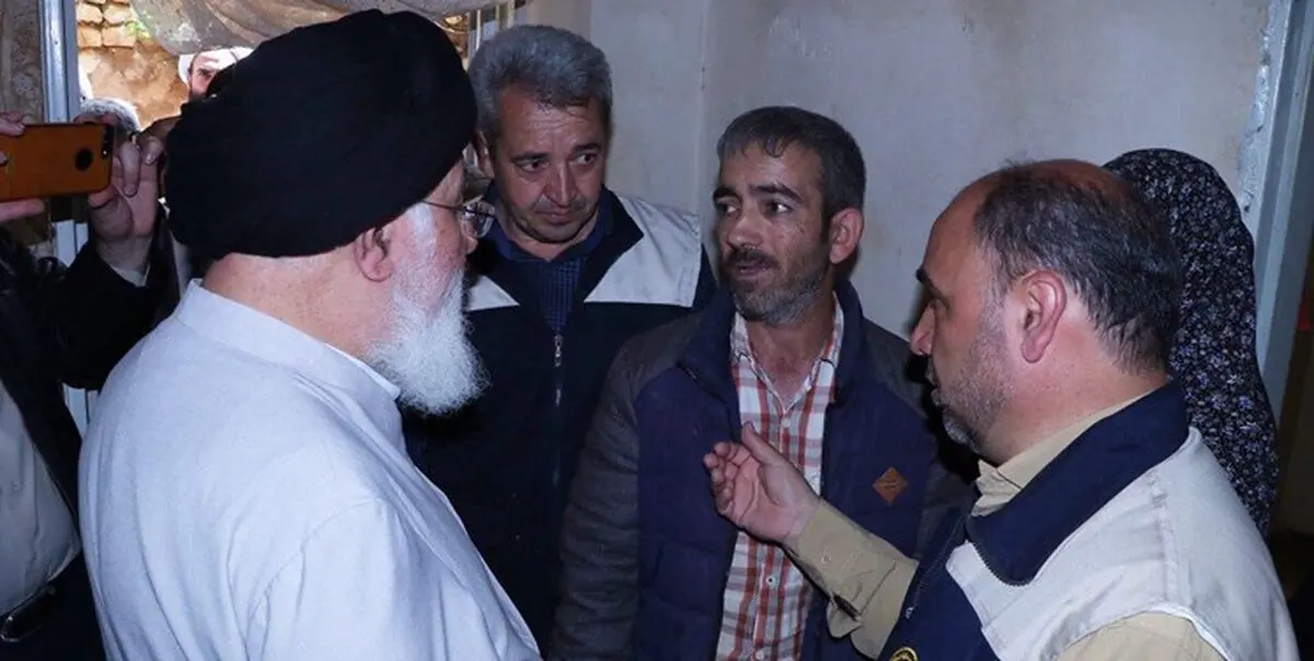 حضور آیت‌الله علم‌الهدی در مناطق سیل‌زده 