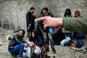 معتادان متجاهر در راه اردوگاه فشافویه