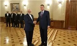 ظریف با رئیس جمهور رومانی دیدار کرد