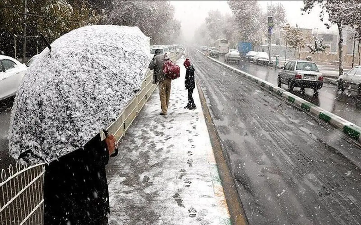 ببینید| بارش برف در تهران هم آغاز شد
