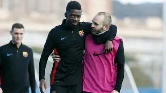 بازگشت عثمان دمبله به تمرینات بارسلونا
