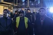 دو بازیگر طنز در محل حادثه ساختمان پلاسکو
