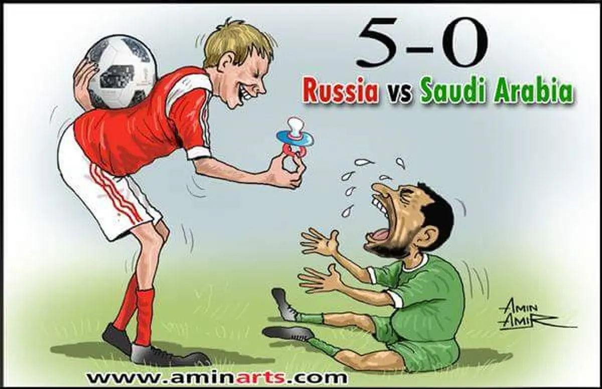 تمسخر عربستان پس از شکست سنگین مقابل میزبان