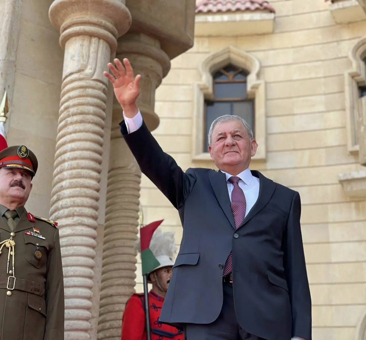 تحویل کاخ ریاست‌جمهوری عراق به عبداللطیف رشید/گزارش تصویری