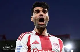 گل دوم المپیاکوس به آستراس توسط مهدی طارمی