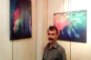 نقاشی روی آب توسط هنرمند لرستانی+تصاویر