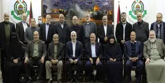 حضور دو بانوی فلسطینی در جمع مقامات ارشد حماس