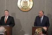 رایزنی ضد ایرانی پمپئو با وزیر خارجه مصر