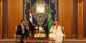 دیدار بشار اسد و ولی‌عهد سعودی