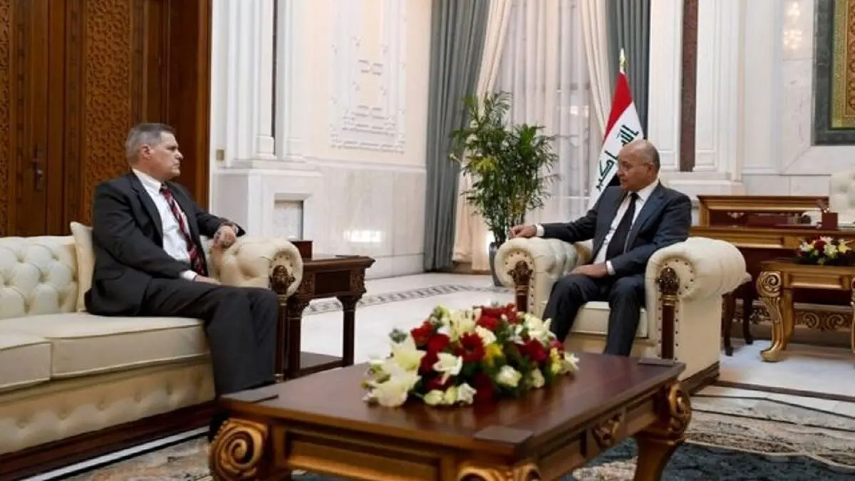 دیدار سفیر آمریکا با برهم صالح