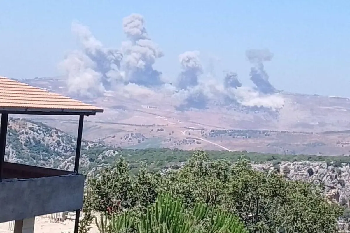 صهیونیست ها جنوب لبنان را بمباران کردند