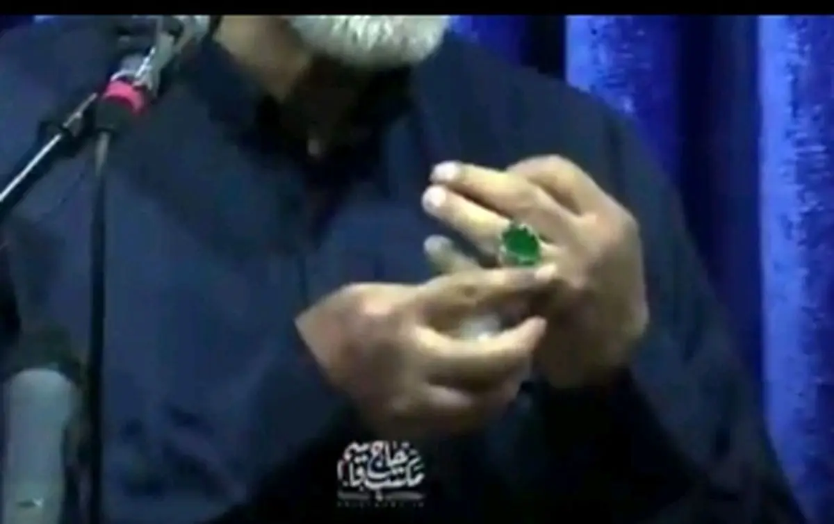 راز انگشتر حاج قاسم سلیمانی فاش شد+فیلم