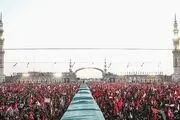 بدرقه و تشییع رهبر شهید در مسجد مقدس جمکران/گزارش تصویری