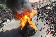 
عزاداری و خیمه سوزان عاشورای حسینی در تهران/ گزارش تصویری
