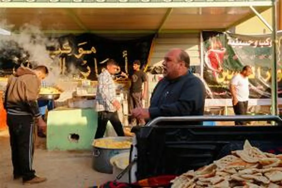 موکبی با ۱۴ هزار فلافل در روز!