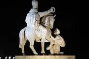 لحظه رونمایی از مجسمه «شاپور دوم» و شکست والرین+فیلم