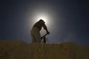 معدن سنگ مرمریت کوه سفید قم/گزارش تصویری