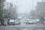 از عصر امروز12 بهمن برف و کولاک در راه همدان