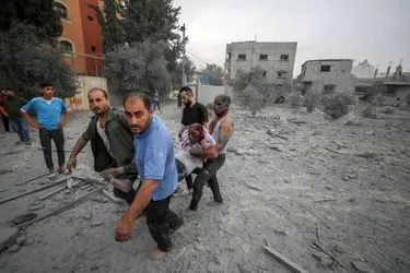 جنایات صهیونیست‎‌ها علیه غیر نظامیان در غزه/گزارش تصویری