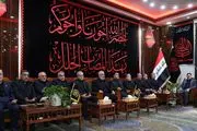 حضور گسترده مقامات عراق در مراسم تشییع امام شهید در نجف