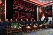 حضور گسترده مقامات عراق در مراسم تشییع امام شهید در نجف