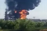 حمله پهپادی اوکراین به پالایشگاه نفت روسیه