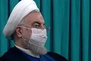 چهره روحانی هنگام ارائه گزارش رئیسی از وضعیت موجود/عکس