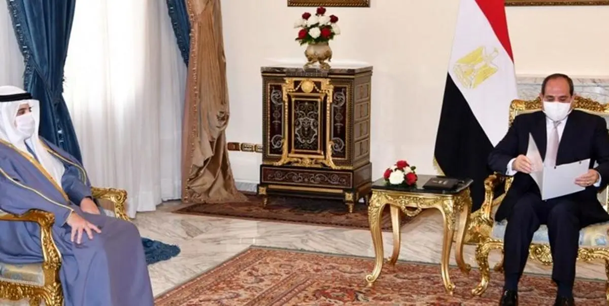 دیدار وزیر خارجه کویت با رئیسجمهور مصر