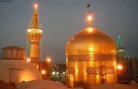 آتش سوزی در کارگاه ساختمانی در حرم امام رضا(ع)/فیلم