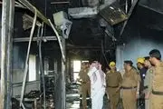 آتش سوزی در بیمارستانی در عربستان‎/گزارش تصویری
