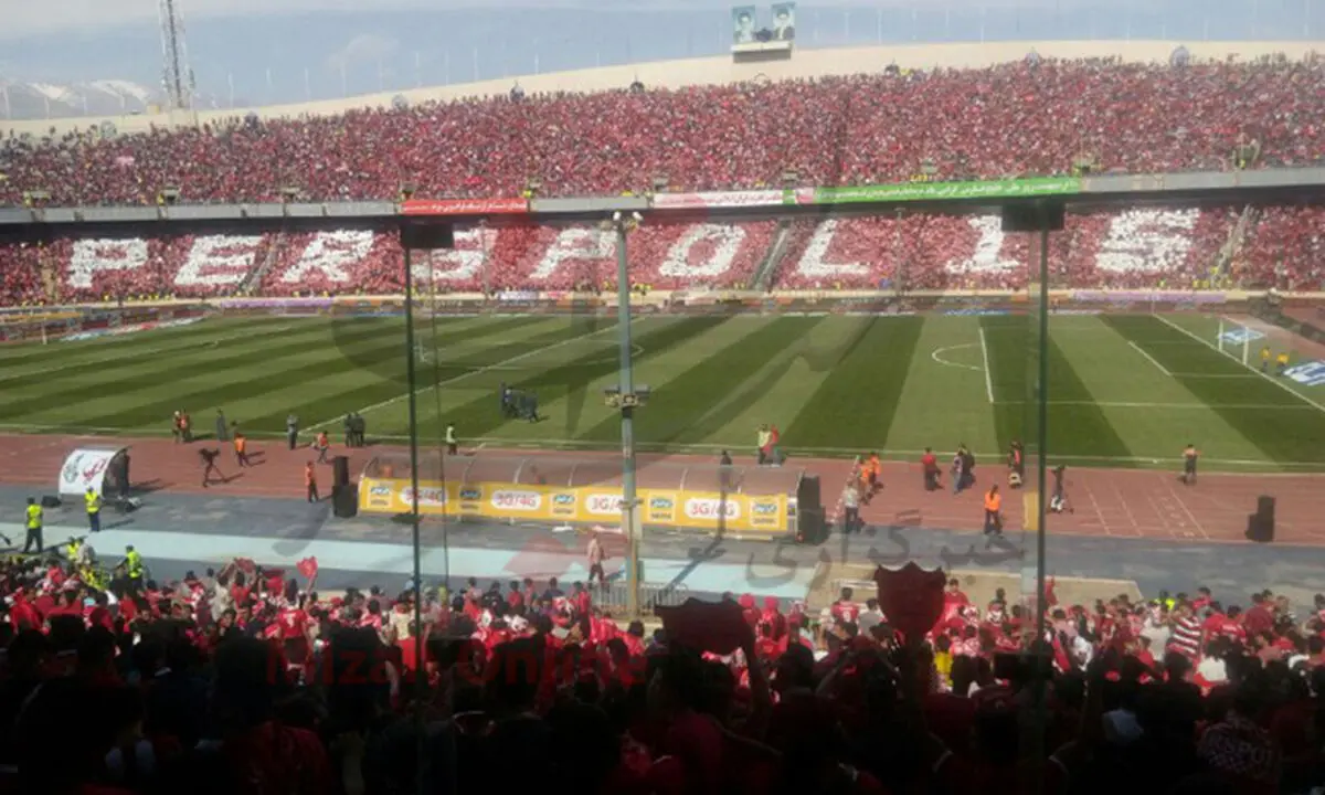 طرح موزائیکی پرسپولیسی ها در جشن قهرمانی