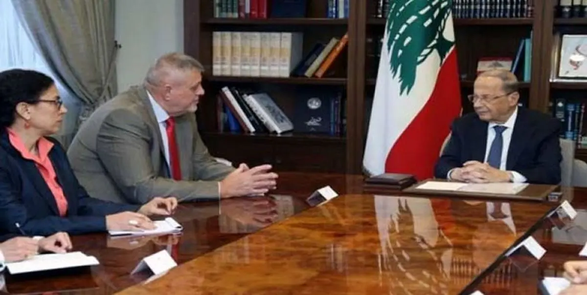 دفاع میشل عون از عملیات حزبالله در دیدار با نماینده سازمان ملل