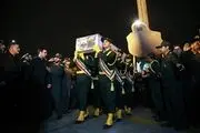 استقبال از پیکر شهید حججی در تهران/ گزارش تصویری