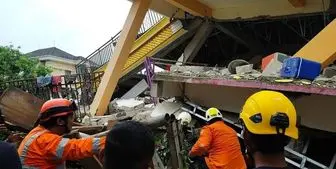 زلزله اندونزی ۲۶ کشته و صدها زخمی برجا گذاشت+ تصاویر