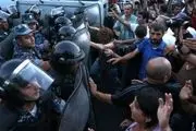 درگیری پلیس ارمنستان با معترضان به توافق قره باغ
