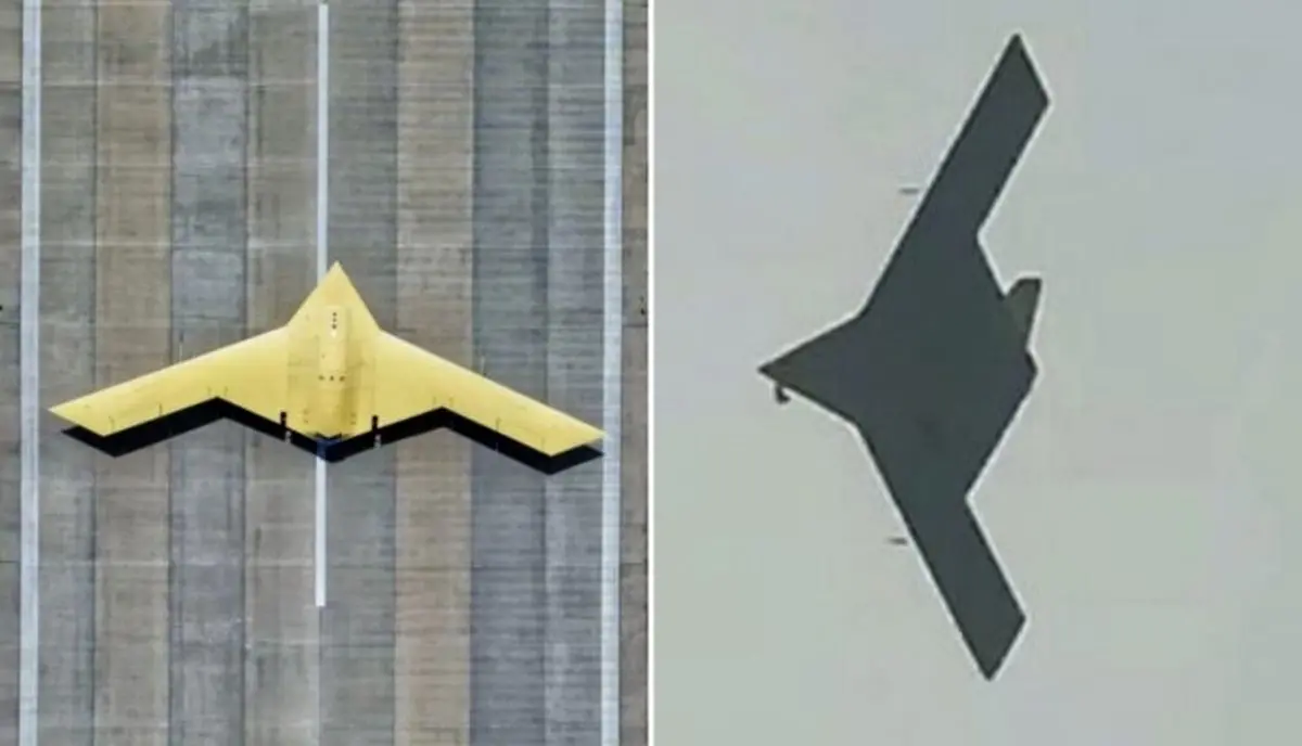 بمب‌افکن بدون سرنشین پرواز کرد