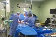 خروج کیست 7.5 کیلویی از بدن زن 54 ساله