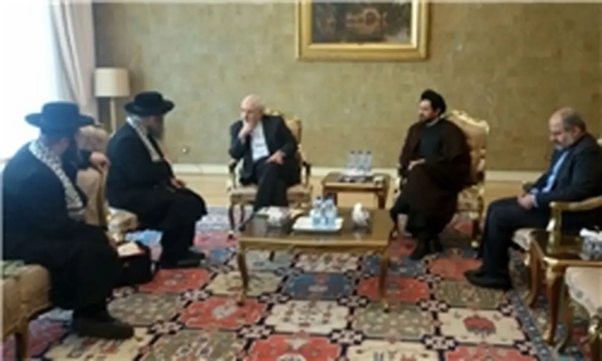 دو خاخام ضد صهیونیسم با ظریف دیدار کردند+تصاویر