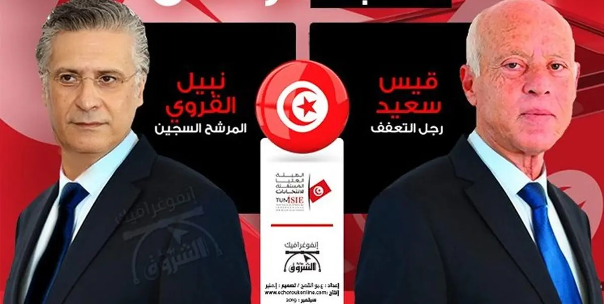 رقابت سخت «قیس سعید» و «نبیل القروی» در انتخابات تونس