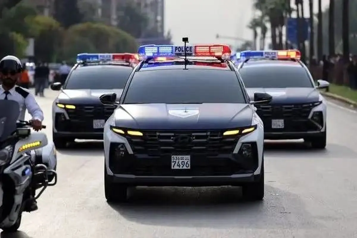 قدرت‌نمایی پلیس سوریه با ماشین‌های جدید/فیلم