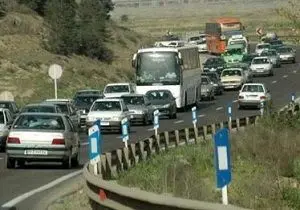 ترافیک نیمه سنگین و روان در جاده تهران – مشهد