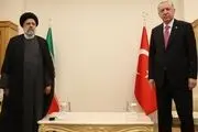 دیدار اردوغان و رئیسی در ترکمنستان+فیلم