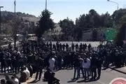 فلسطینی ها نماز جمعه را خارج از مسجدالاقصی اقامه کردند