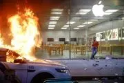 تعطیلی فروشگاه‌های اپل در آمریکا به علت شورش و غارت!+عکس