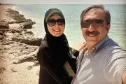 مراسم ازدواج زوج مجری/ عکس