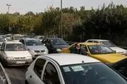 ترافیک سنگین در آزادراه قزوین - کرج

